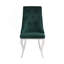 Ensemble de 2 chaises d'appoint en tissu et en acier inoxydable-1896098352