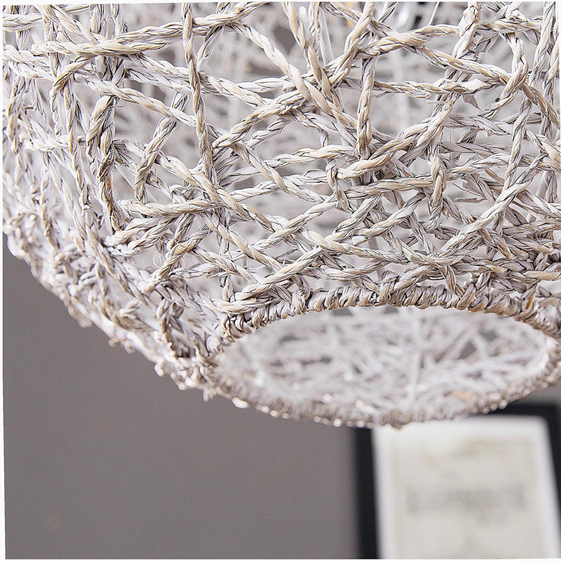Alakesh circular woven pendant lampshade