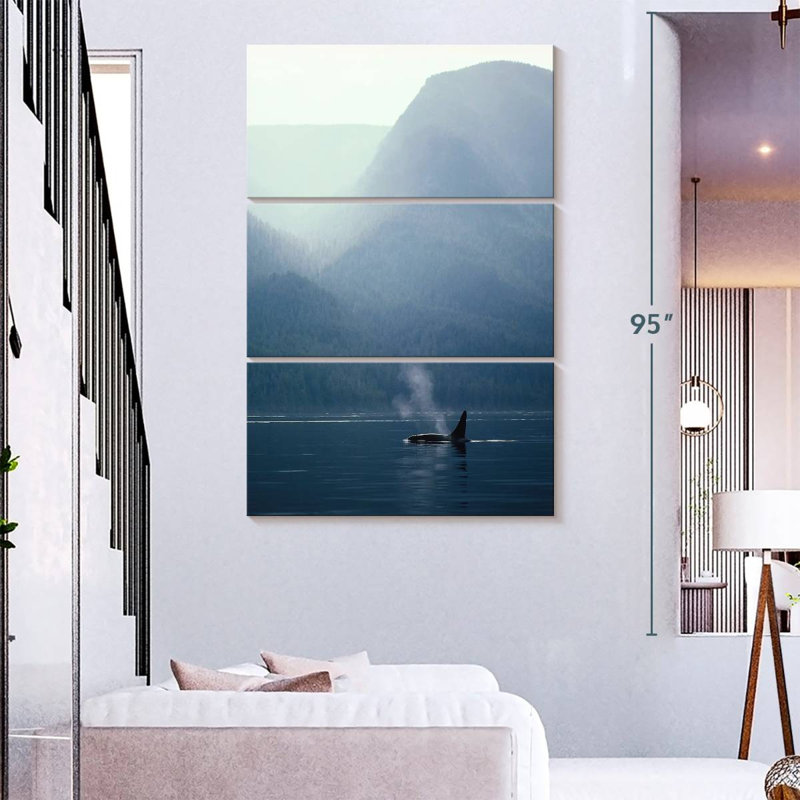 Alvord Spouting Killer Whale, 74" H x 48" W
