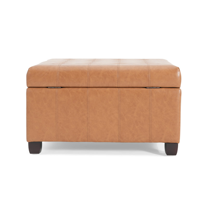 Rangement brun avec capitonnage moderne et couvercle confortable