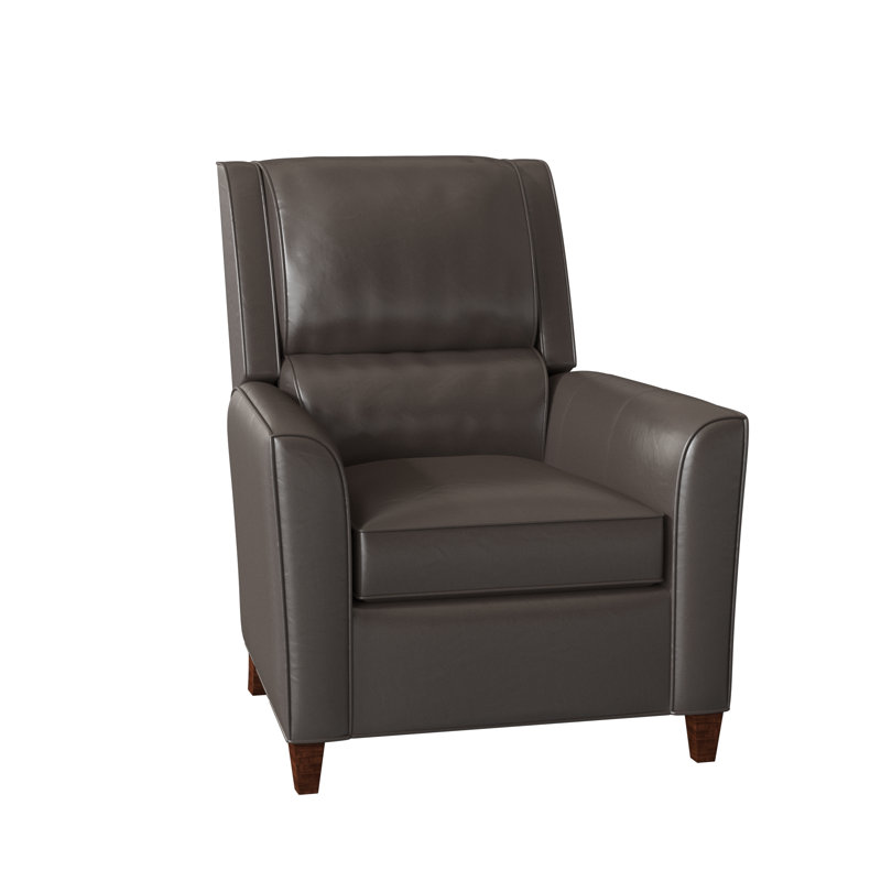 Roswell Recliner, Mahogany, Aspen Lenado Brown Genuine Leather, Manual