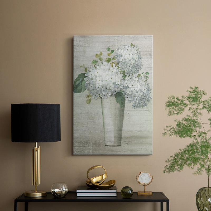 Simply Hydrangeas I -Gallery Wrapped Cavas, 12" H x 8" W