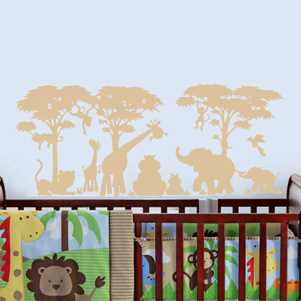 Décalcomanie murale de l’africain safari Arterberry, Beige