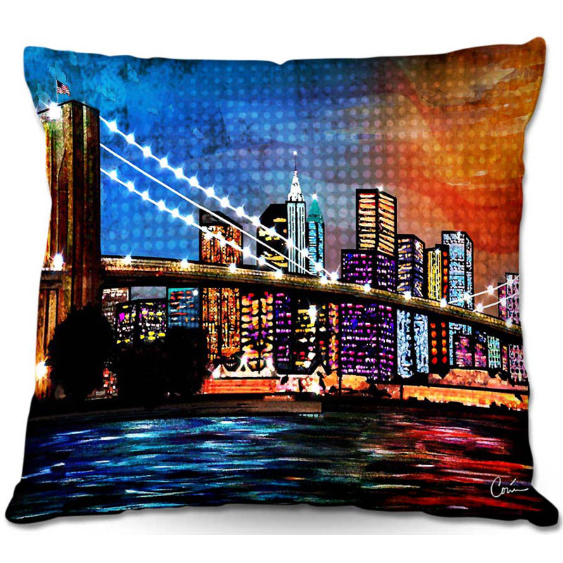 Coussin bridge, H 20 po x l 20 po x P 5 po