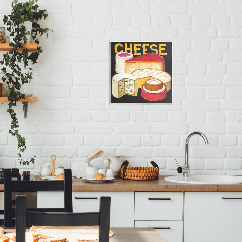 Plaque murale assortie avec roulettes à fromage, design par Nancy Overton