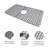 26" x 14" Silicone Bottom Sink Grid Kitchen Sink Silicone Mat Heat Resistant with Drain Hole