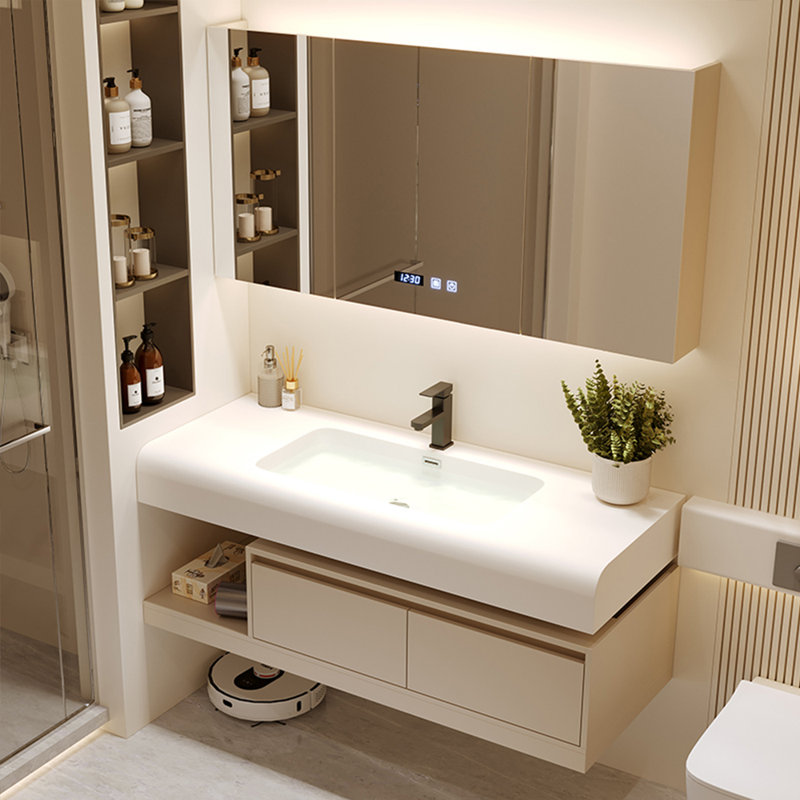 French light luxury bathroom cabinet, 47"