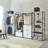 Kennyth 31.5" W White Freestanding Wood and Metal Walk in Closet with One Drawer