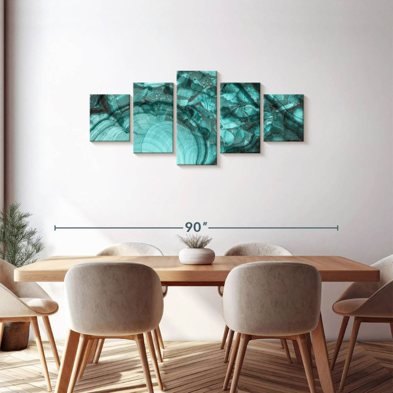 Malachite Stone, 30" H x 68" W
