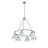 Felda 6 - Light Steel Dimmable Cone Chandelier-99998918-99998923