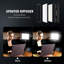 Ensemble de 2 lumières de photographie portatives avec trépied, 8 lumières de studio USB à intensité variable pour vidéoconférence / diffusion en direct / york / tiktok / photographie, 2800K-6500K lumières à DEL bicolores