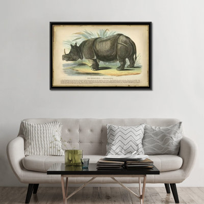 « rhino », reproduction sur toile