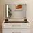 Solid Wood Makeup Vanity with Flip Top Mirror & 3 Adjustable Lighting Modes, Simple Leg Installation-295864716