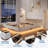Queen Size Bed Frame with LED Lights, Modern Floating Bed Frame with Storage, Velvet Upholstered Headboard with Wingback for Apartment, White-734675819-734675818
