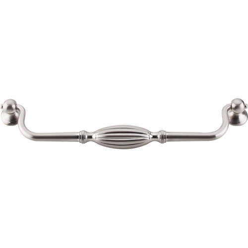 Tuscany Drop handle, 8 13/16" Center to Center, Brushed Satin Nickel