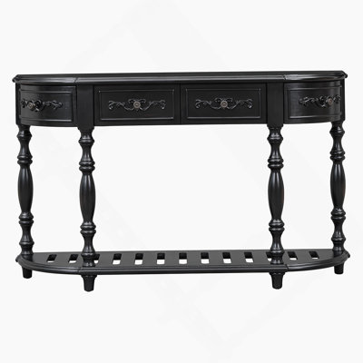 Console moderne et contemporaine courbée avec rangement multiple pour canapé, entrée, couloir, chambre à coucher et salon