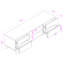 Ozella Entertainment Center for TVs up to 65"