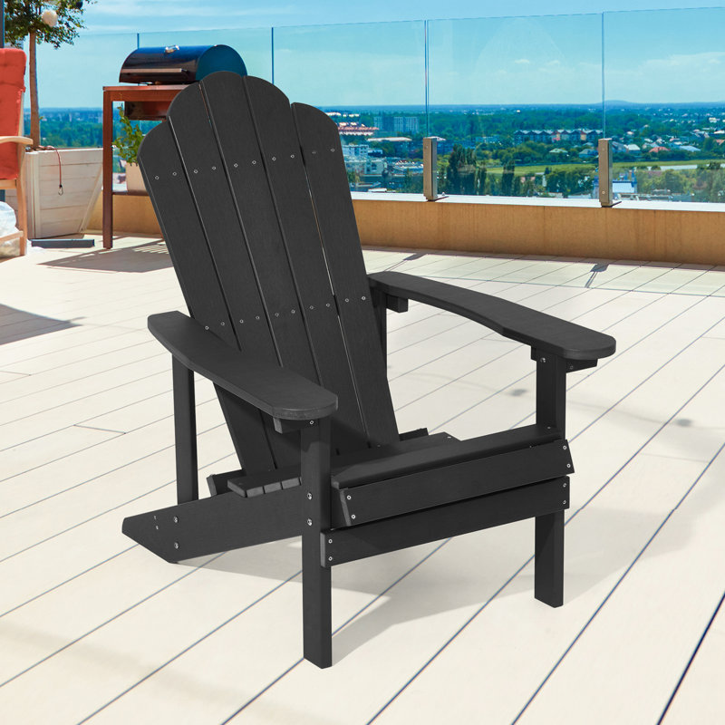 Chaise Adirondack Solvejg, Noir