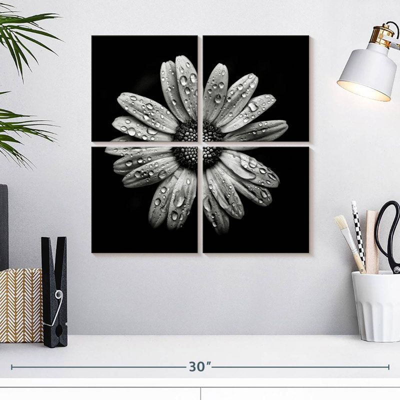Harnek Backyard Flowers BW I, H 18 po x l 18 po