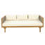 Lit de jour à 3 places avec accoudoirs en rotin (coussin beige)-959719271