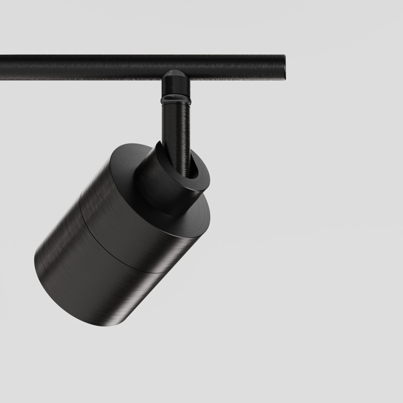 Shura 4-Light Integrated LED Track Light w/ Rotatable Heads, 3 ft. Track Lighting Kit, 3000k, 2240 Lumen, Bronze