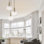 Maple 3 Light Modern Ribbed Glass Cluster Pendant Light - Brushed Brass Base, Black Twisted power cord, 3xE27. Max. 15W LED (Bulb not included)