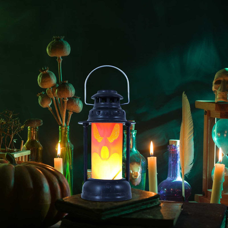 Halloween Costume Skull Kerosene Lamp Prop Decoration