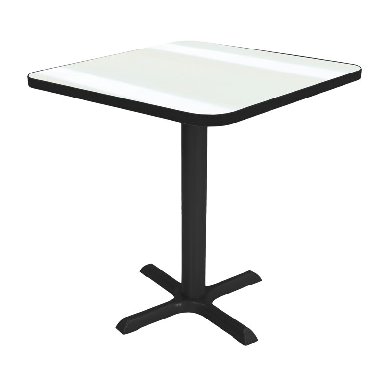 Table de pause carrée 30 po L, Whiteboard, Noir