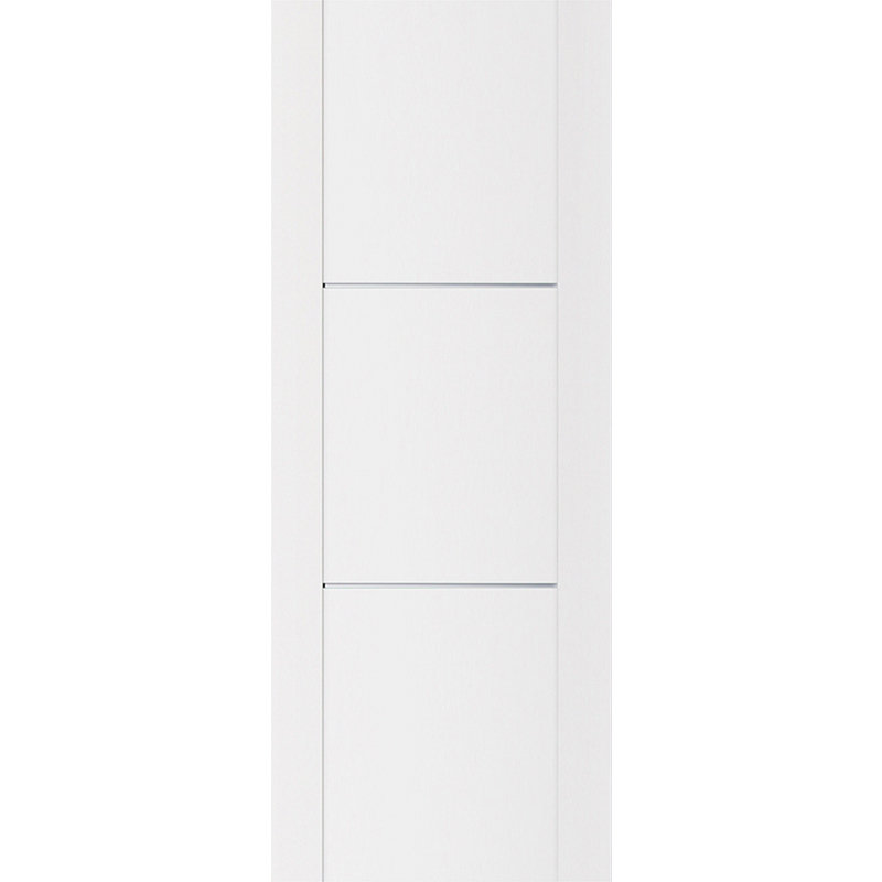 Dalle de porte intérieure stratifiée blanc doux Stile 004, 30 po x 96 po