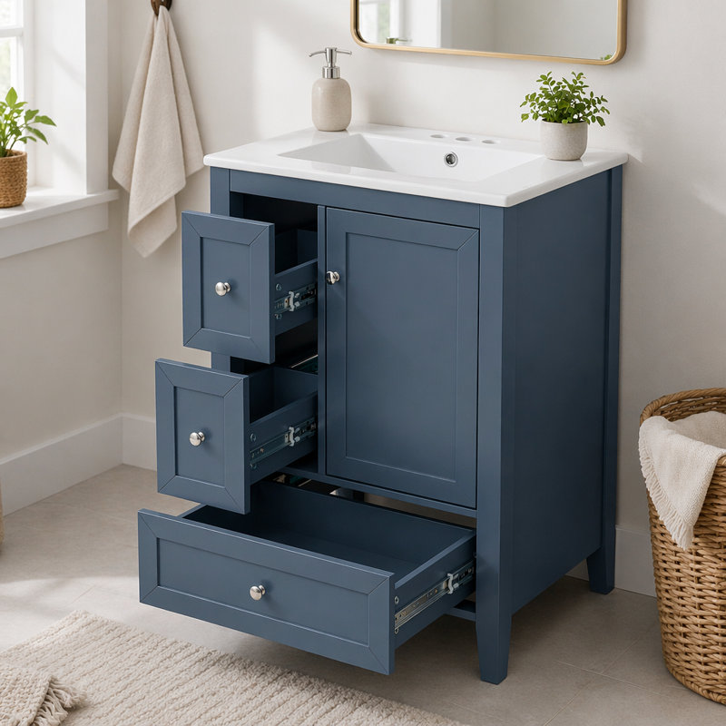 Meuble-lavabo 24 po avec évier en céramique 24 po