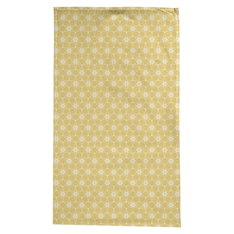 Nappe à cercles ornés Leffel, Jaune