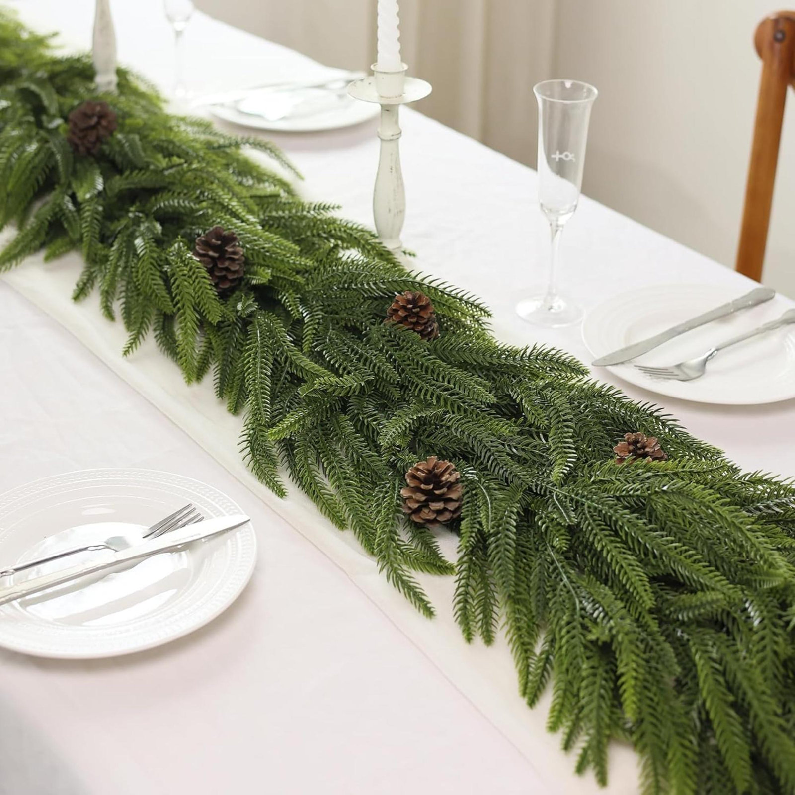 Norfolk Pine Christmas Garland, 5'