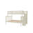 Twin Over Full Stairway Bunk Bed With Trundle,Cream-329216868