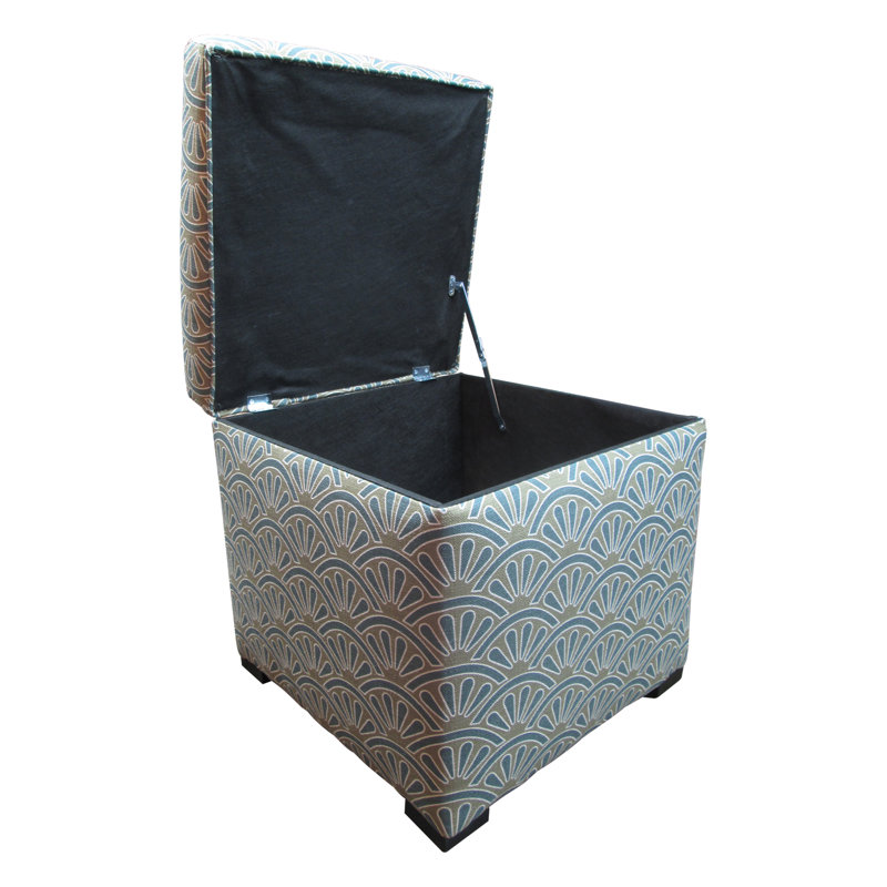 McDougal Upholstered Ottoman, Bonjour Capri