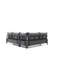 Canapé modulaire rembourré en métal Vynil-808865444