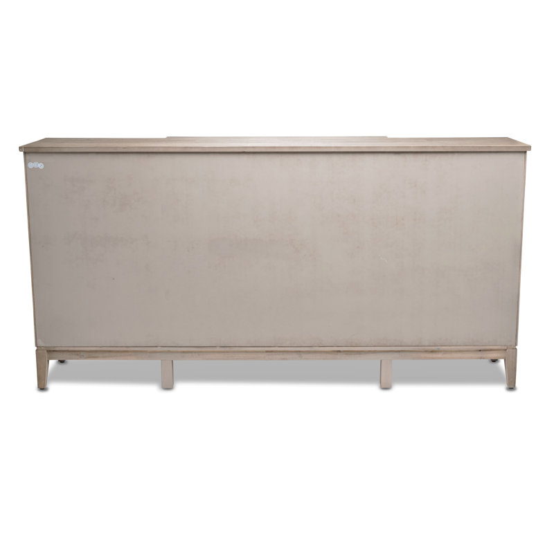 Sanibel - 4-Door Credenza - Green, Grey Finish