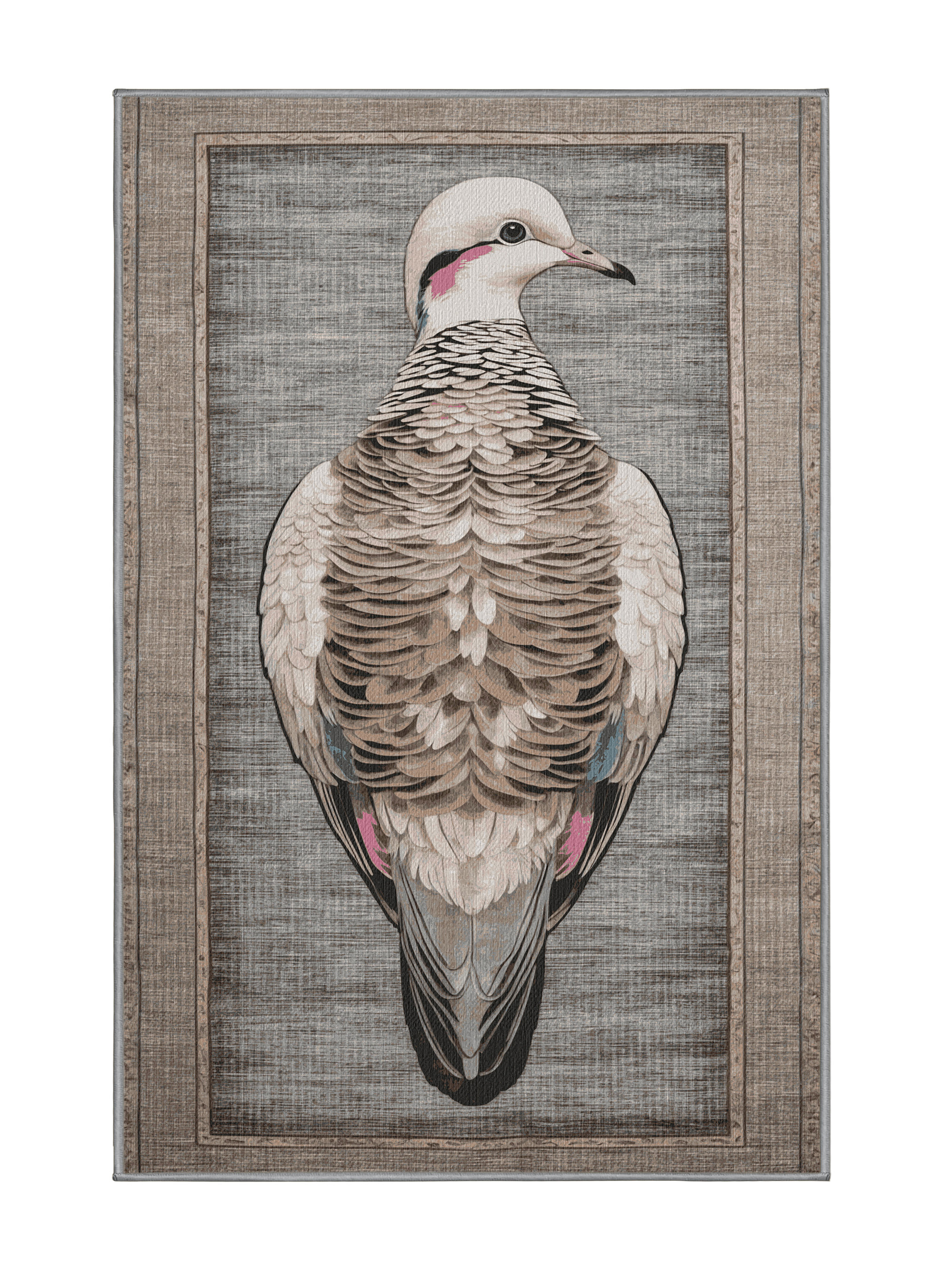 Foundry Select Washable Cape Turtle Dove Birds Area Rug | Wayfair