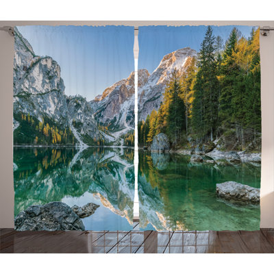 Leisha Semi Sheer Curtain Pair