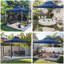 Couvercle de pavillon de jardin à 2 niveaux UV30 + de Yescom pour auvent de patio extérieur à deux niveaux-111152646