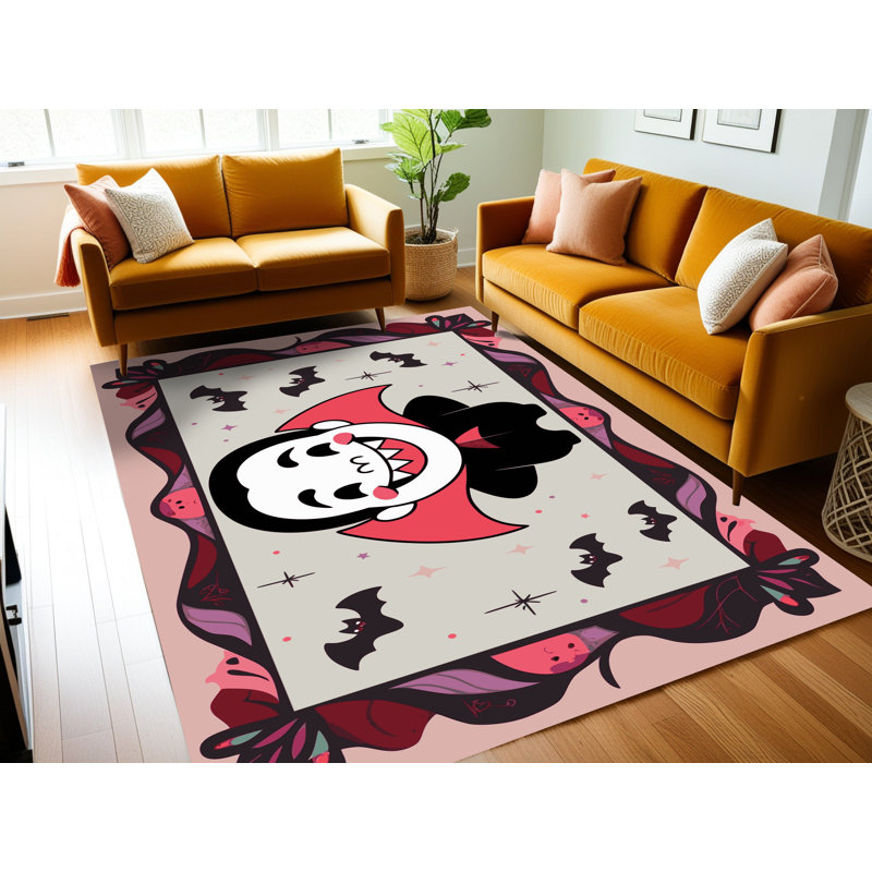 Tapis de Noël lavable The Holiday Aisle®, Rectangulaire 7 pi x 10 pi