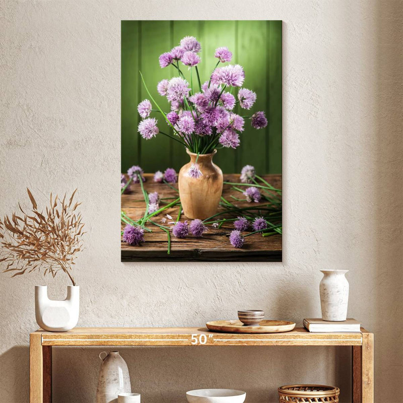 Harnek Blossoming Chives, 39" H x 26" W
