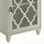 Table basse Ceara blanche pour le salon, design polyvalent avec tiroir et porte en verre