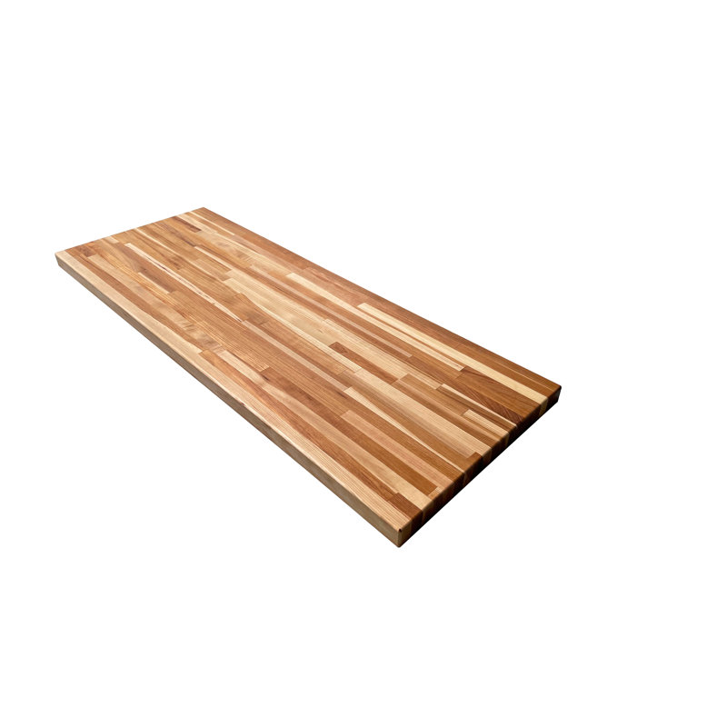 Étagère damassée en bois, 1,5 po x 18 po x 48 po, Bois foncé