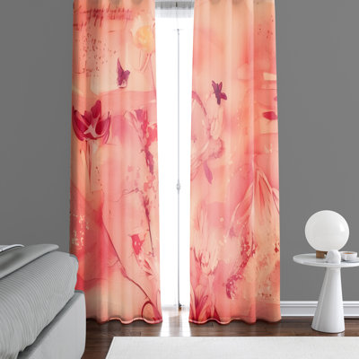 Paire de rideaux semi-transparents en polyester Diamonta