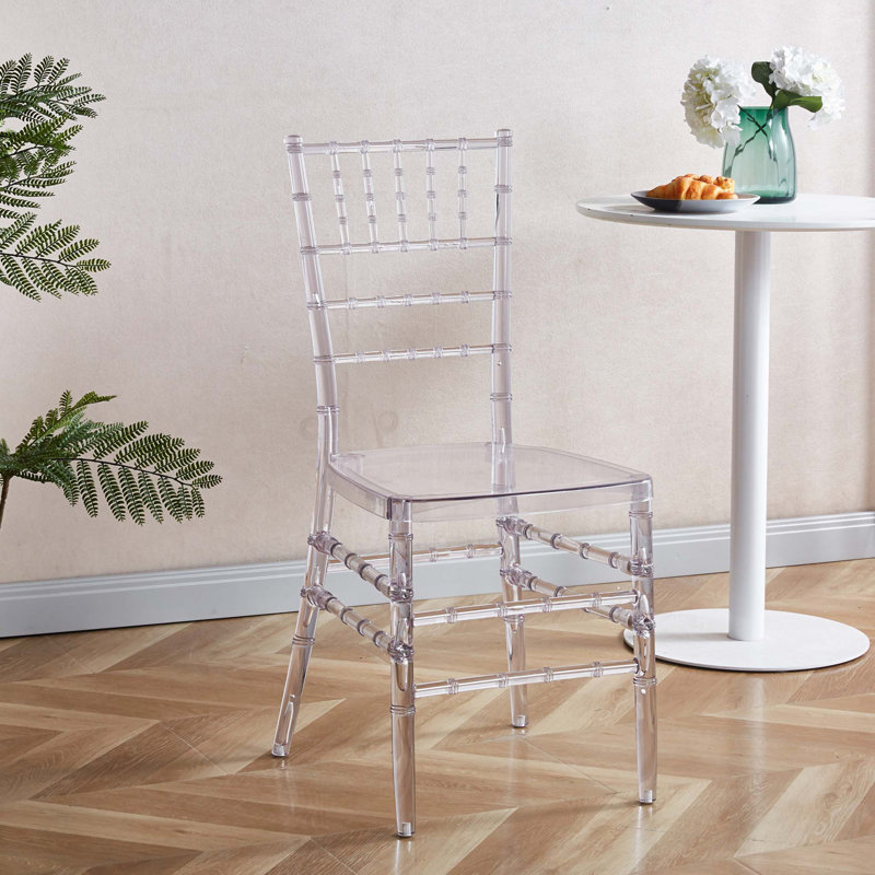 Chaise de mariage, chaise de salle à manger, ensemble de 4, siège en plastique