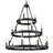 Emmalynn 18 - Light Steel Dimmable Round Chandelier