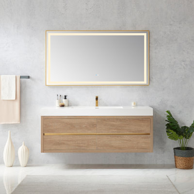 Meuble-lavabo simple 60 po Beira