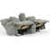 Eliava 86" Zero Gravity Power Reclining Console Loveseat