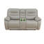 Ensemble de canapé de salon inclinable électrique en cuir véritable 2 pièces