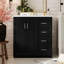 Meuble-lavabo autoportant de 30 po avec lavabo en céramique-580163579